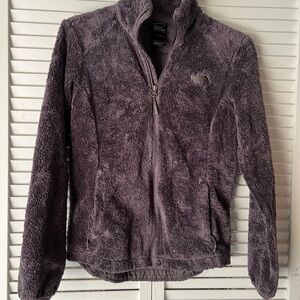 The North Face Womens zip up Fleece Jacket Fuzzy Coat size XS